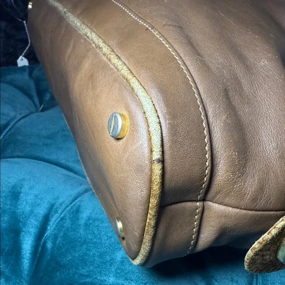 Borbonese Leather and suede Satchel - Picture 8 of 12